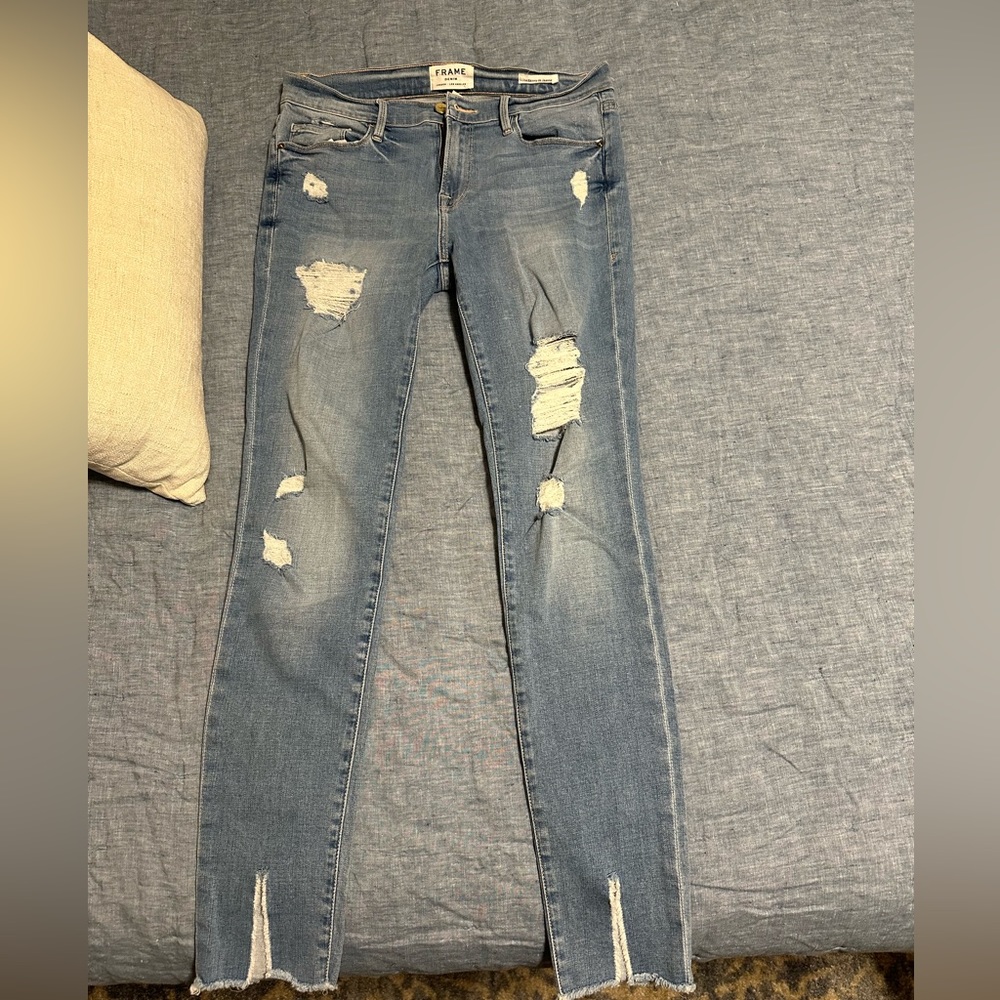 Frame skinny jeans!